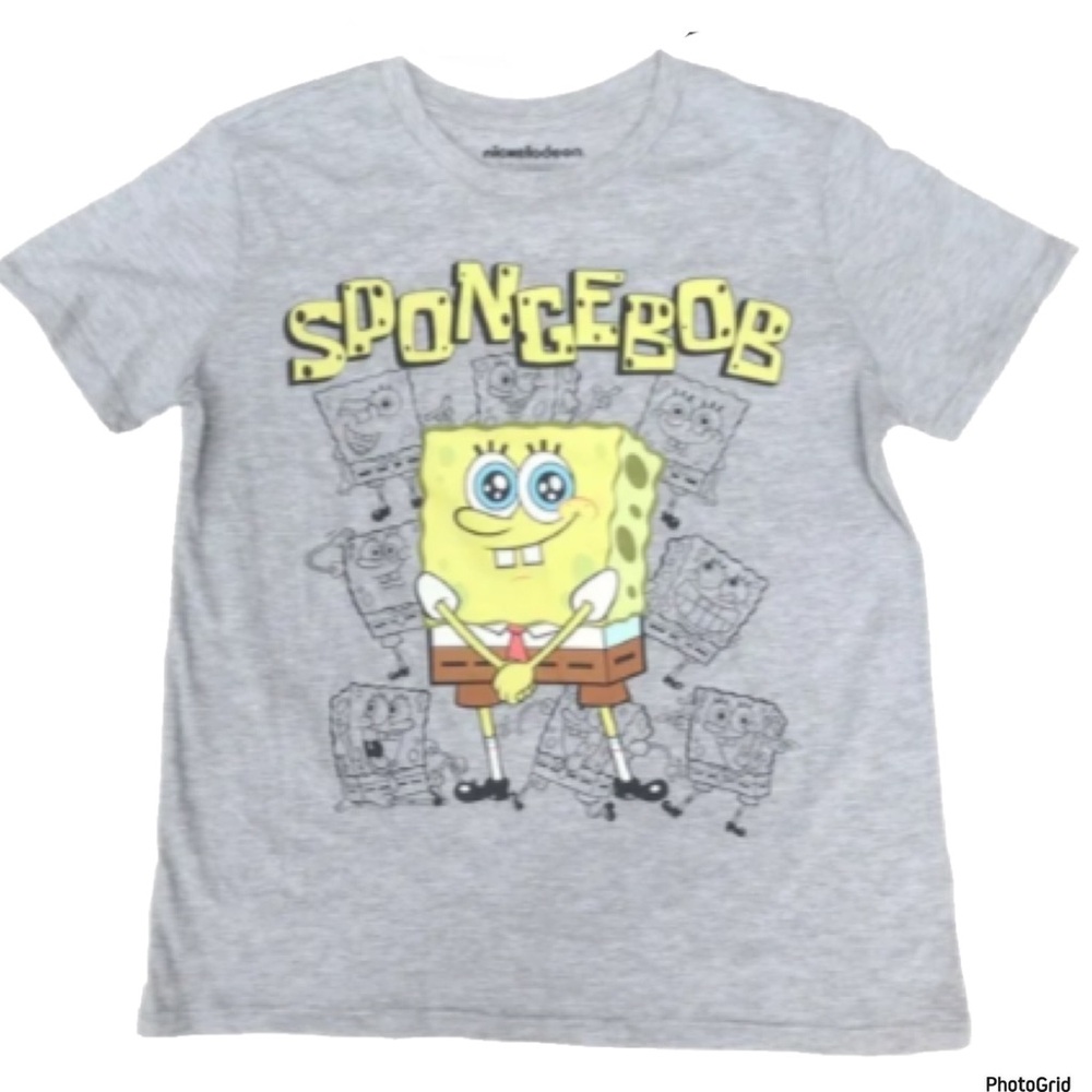Nickelodeon XXL plus size SpongeBob grey tee NWT